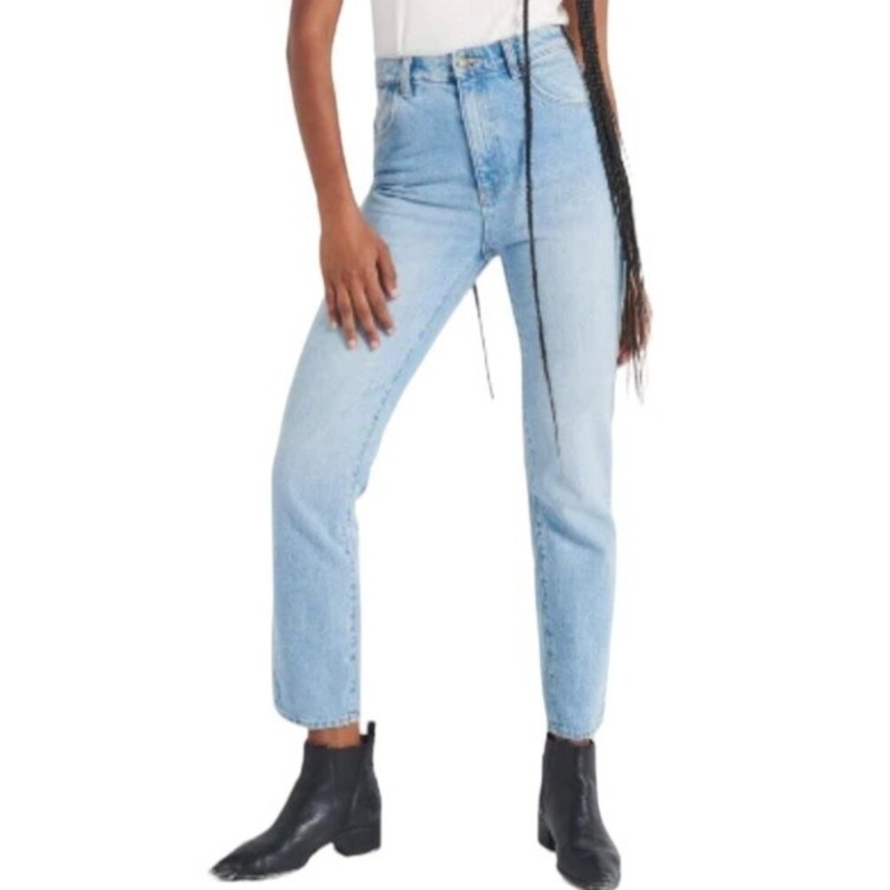 ROLLA’S Duster High Rise Slim Straight Jeans In Old Stone